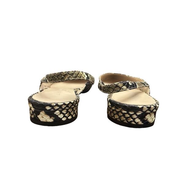 Everlane The Editor Slingback Flats snake skin snakeskin pointed toe shoes 51/2 - Picture 7 of 9
